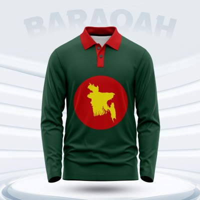 Bangladesh Full Sleeve Sublimation Polo T-Shirt