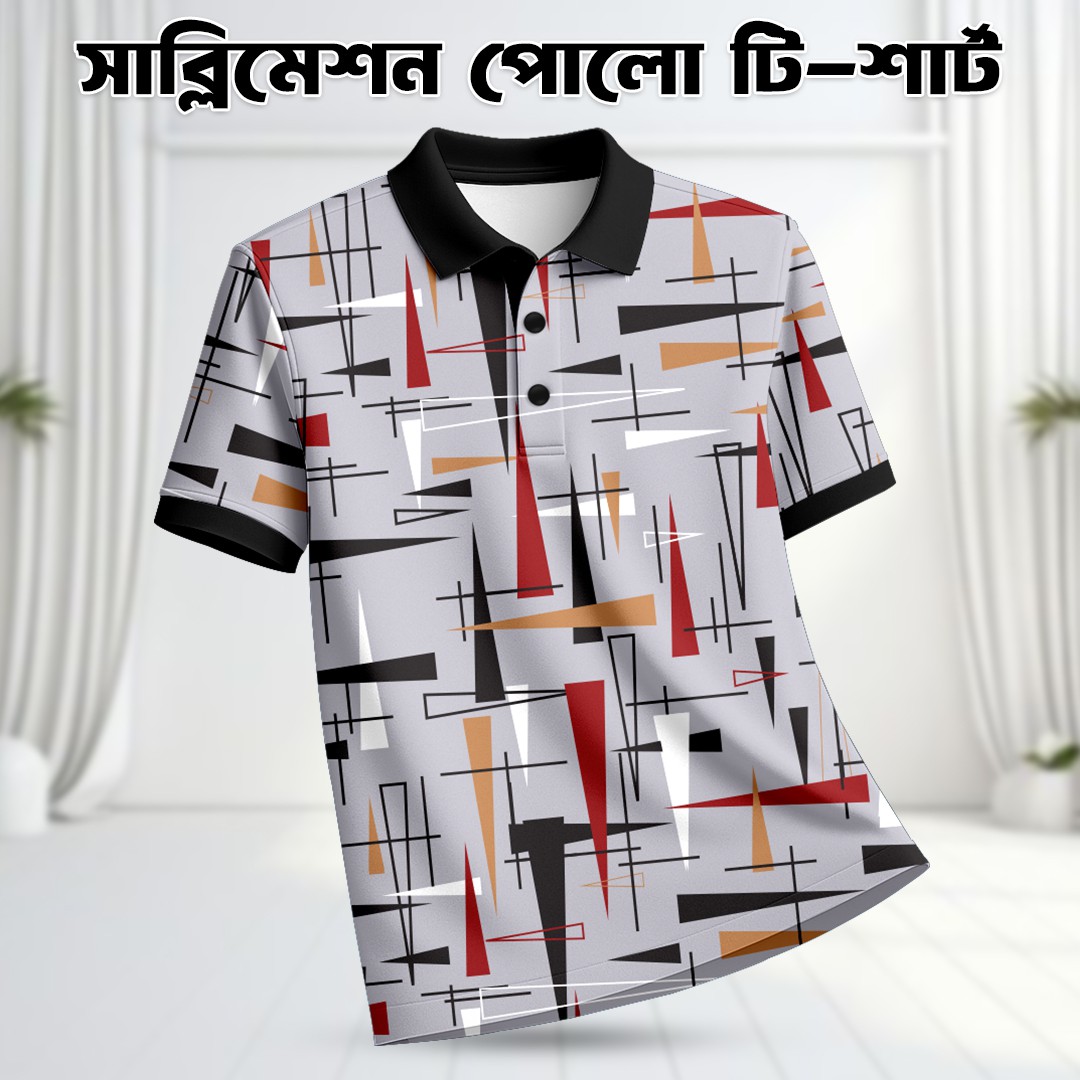 Premium Sublimation Polo T-Shirt For Men