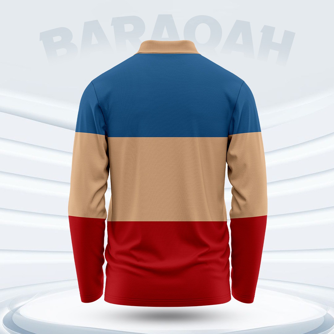 2 Combo Full Sleeve Sublimation Polo T-Shirt