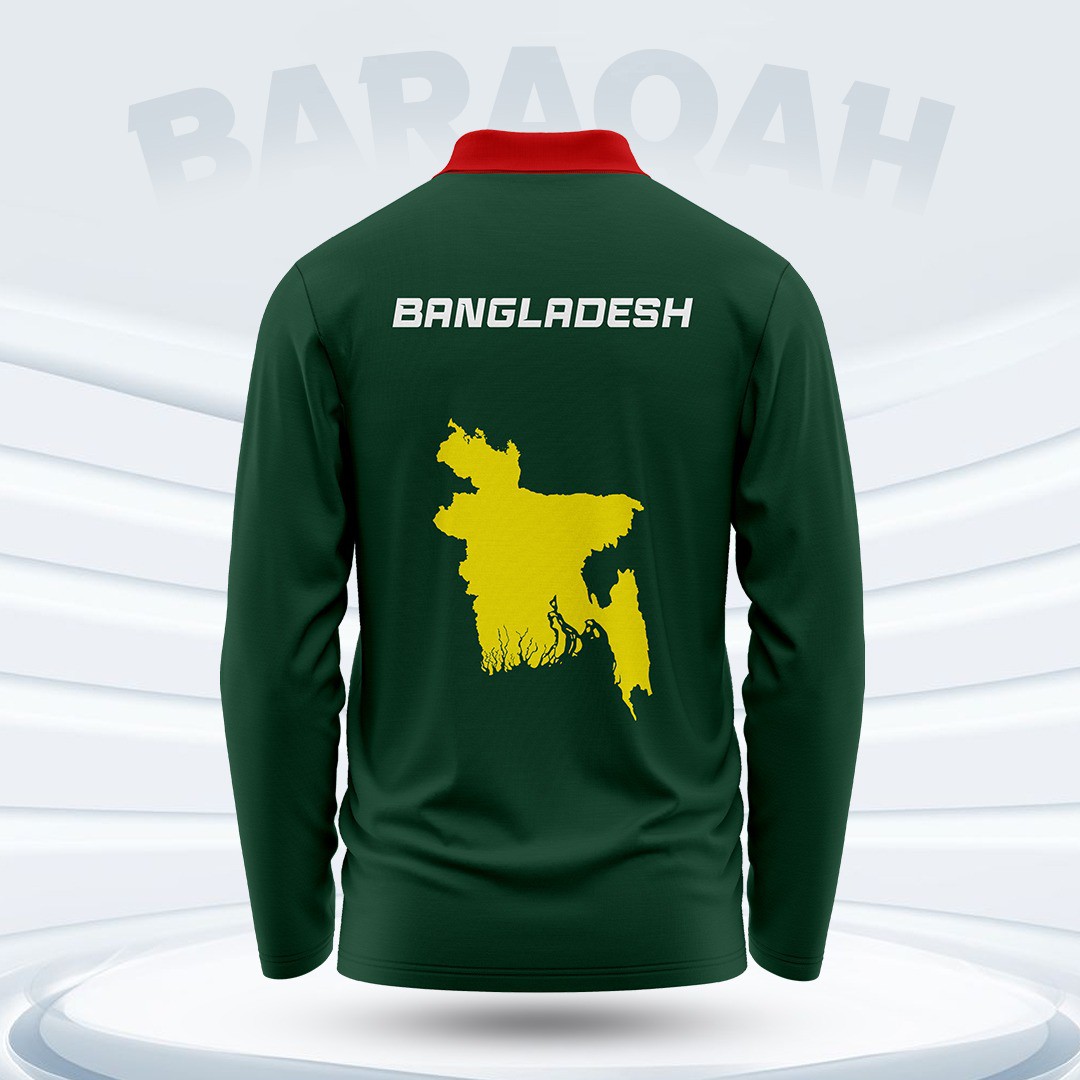 Bangladesh Full Sleeve Sublimation Polo T-Shirt